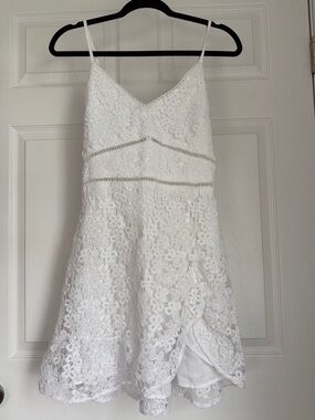 Abercrombie & Fitch White Smocked Dress